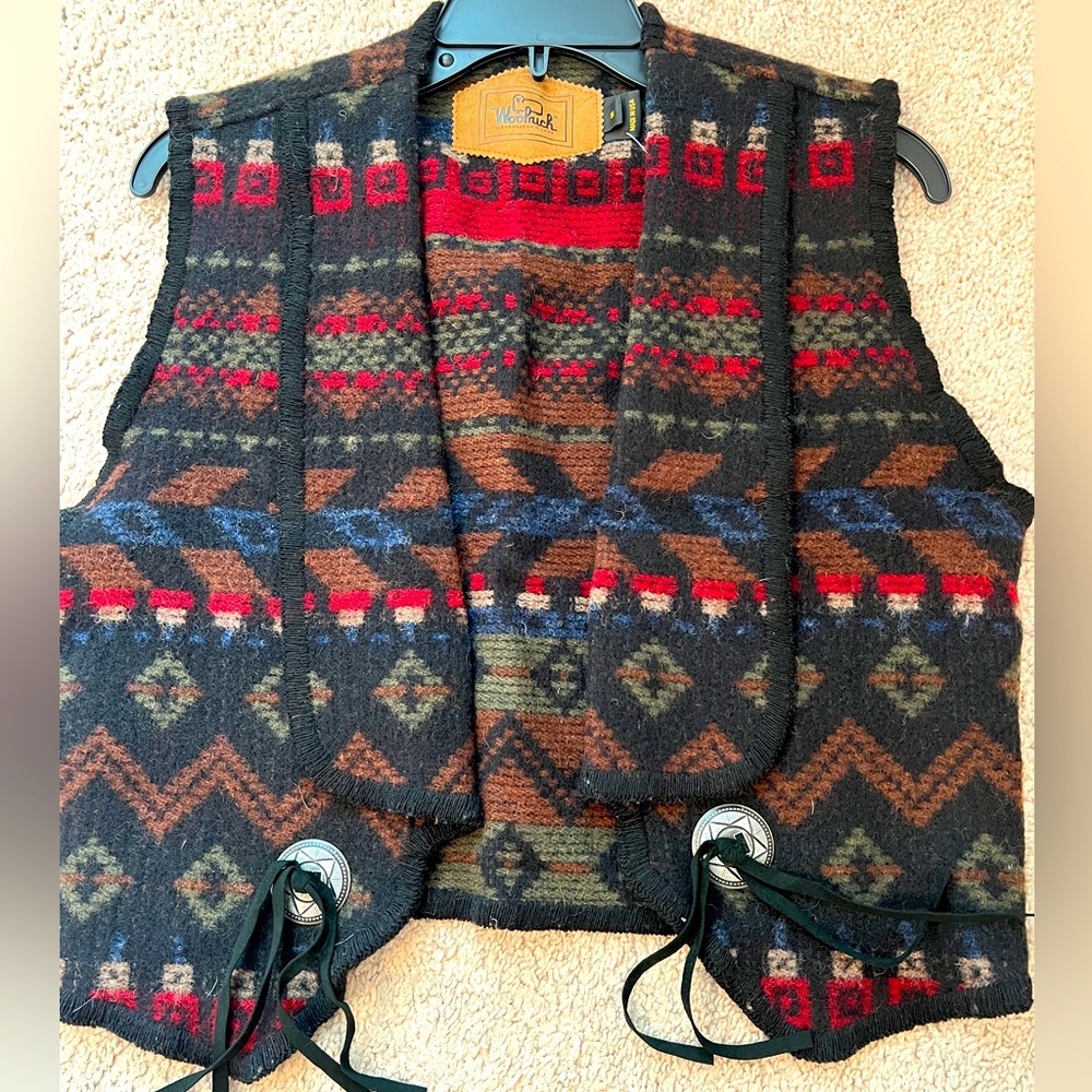 Vintage Woolrich Southwestern Tribal Aztec vest